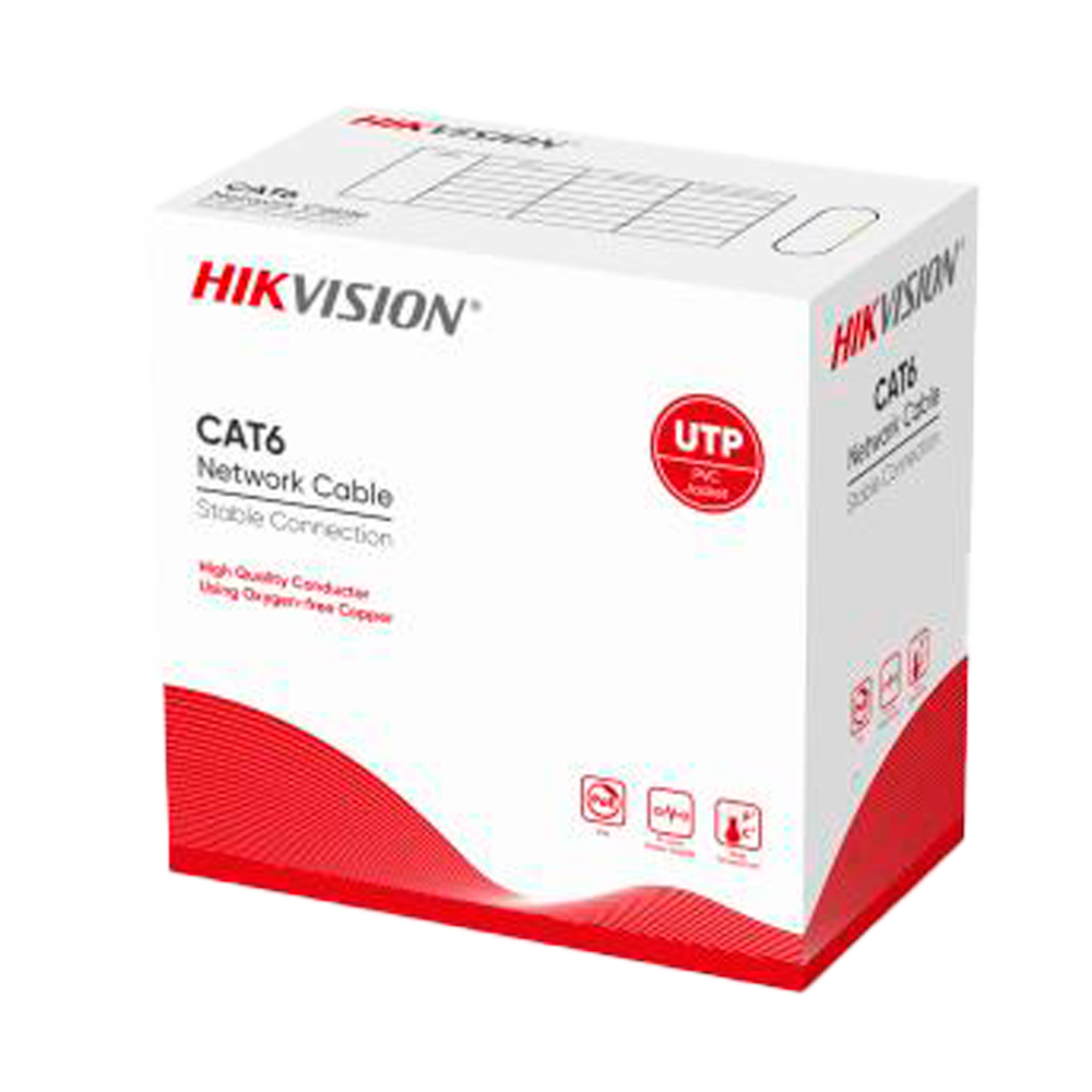 كابل شبكة Hikvision DS-1LN6-UU Cat6 305 متر