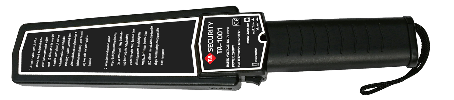 🛡️ كاشف المعادن اليدوي TA-1001 – دقة عالية وأداء احترافي