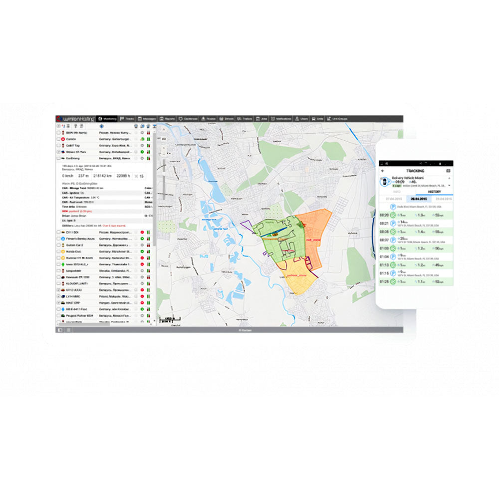 جهاز تتبع اوروبي الصنع ماركة ريبوتيلا Ruptela TRACE5-4G لتتبع المركبات + برنامج wialon مع اشتراك سنه
