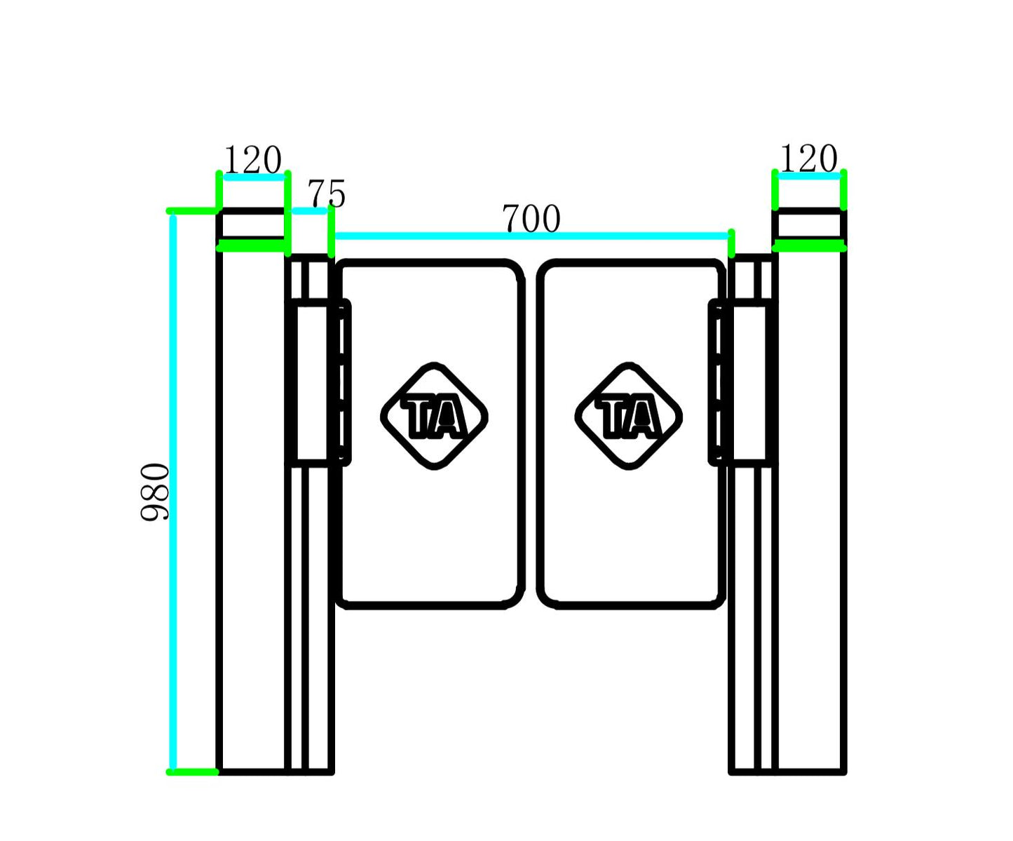 TA-310 (Swing) Pass Gate