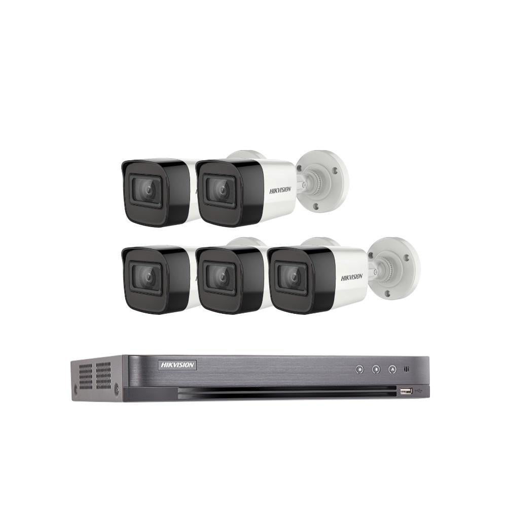 🛡️ باندل عرض عدد 5 كاميرا شبكية 6 ميجا IP مع جهاز تسجيل شبكي 8 قنوات 4K - MadinahTaif Store