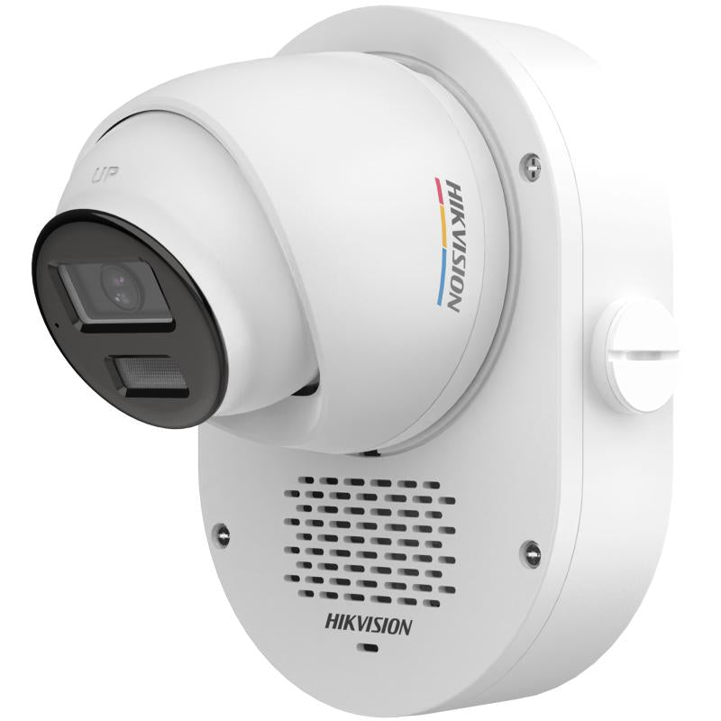 كاميرا مراقبة Turbo HD بدقة 2MP (1080p) Turret ملونة ColorVu مع صوت ثنائي الاتجاه وردع Live Guard هيك فيجن DS-2CE73DF0T-LXTS - MadinaTaif