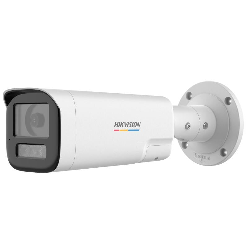 كاميرا مراقبة Turbo HD بدقة 3K (5MP) Bullet ملونة ColorVu مع صوت ثنائي الاتجاه هيك فيجن DS-2CE19KF0T-LTS - MadinaTaif