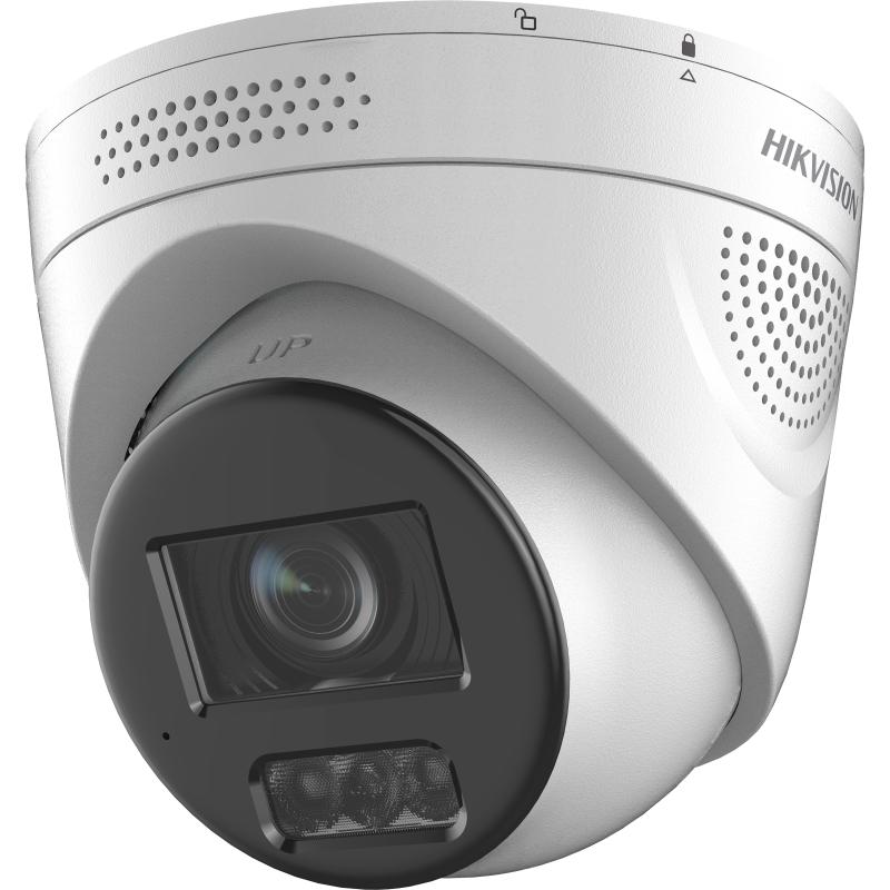 كاميرا مراقبة Turbo HD بدقة 3K (5MP) Turret بإضاءة هجينة ذكية بعدسة متغيرة مع صوت ثنائي الاتجاه وردع Live Guard هيك فيجن DS-2CE79K0T-LXTSZ - MadinaTaif