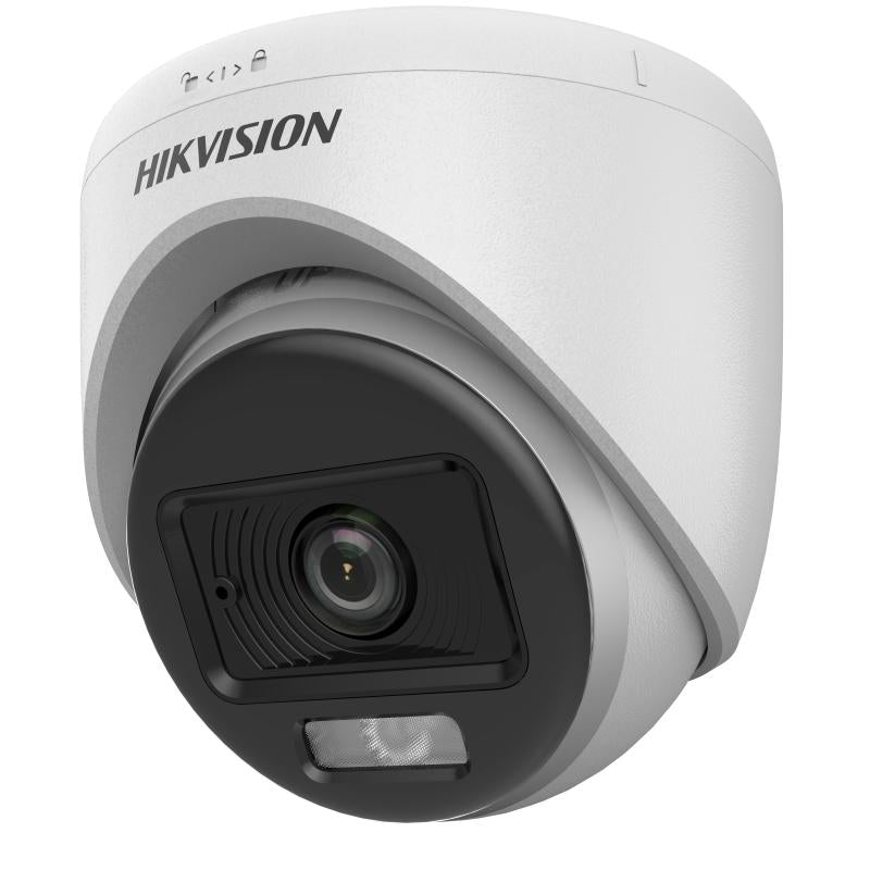 كاميرا مراقبة Turbo HD بدقة 3K (5MP) Turret داخلية ملونة ColorVu مع ميكروفون هيك فيجن DS-2CE70KF0T-LPFS - MadinaTaif