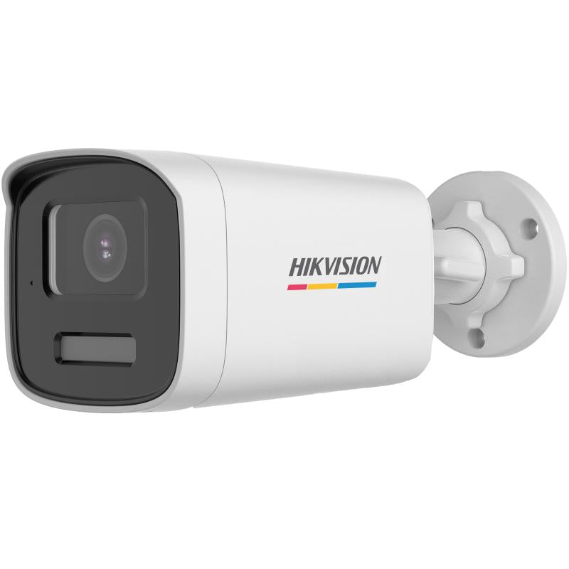 كاميرا مراقبة Turbo HD بدقة 8MP (4K) Bullet ملونة ColorVu مع ميكروفون هيك فيجن DS-2CE12UF3T-LS - MadinaTaif