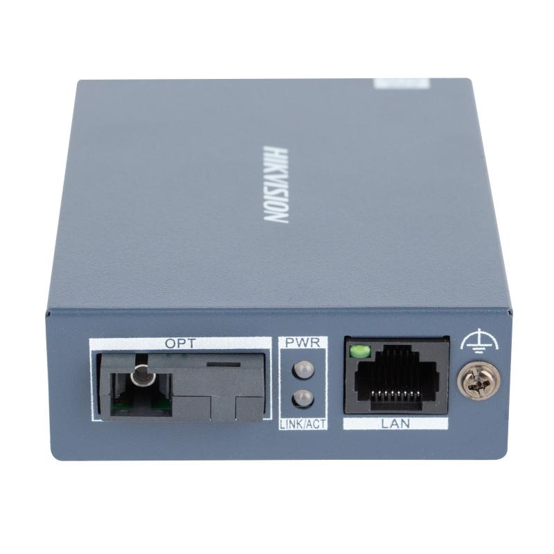 محول وسائط ألياف ضوئية هيك فيجن مرسل Gigabit لمسافة 20 كم DS-3D501T-A - MadinaTaif