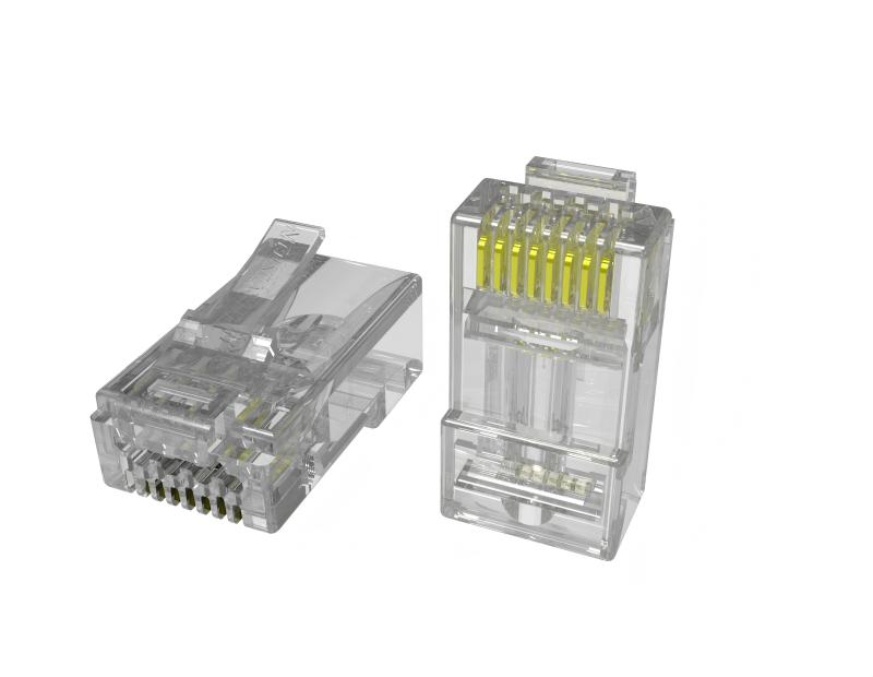 موصلات RJ45 Cat6A غير محمية - عبوة 100 قطعة هيك فيجن DS-1M6AUA/100PCS - MadinaTaif