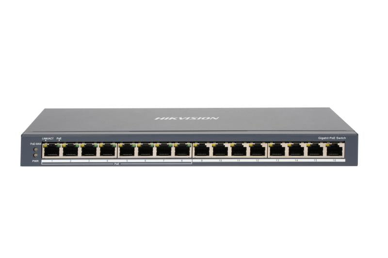 سويتش PoE هيك فيجن غير مُدار 8 منافذ Gigabit بقدرة 110 واط DS-3E0516P-O - MadinaTaif