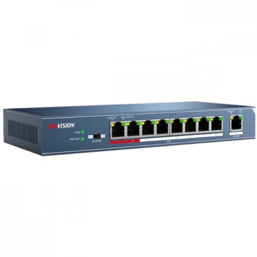سويتش 8 منافذ جيجا POE من هيكفيجن DS - 3E0518P - E - MadinahTaif Store