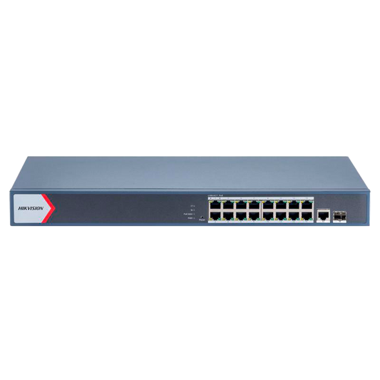 سويتش شبكة Hikvision DS-3E1518P-EI 16 منفذ PoE
