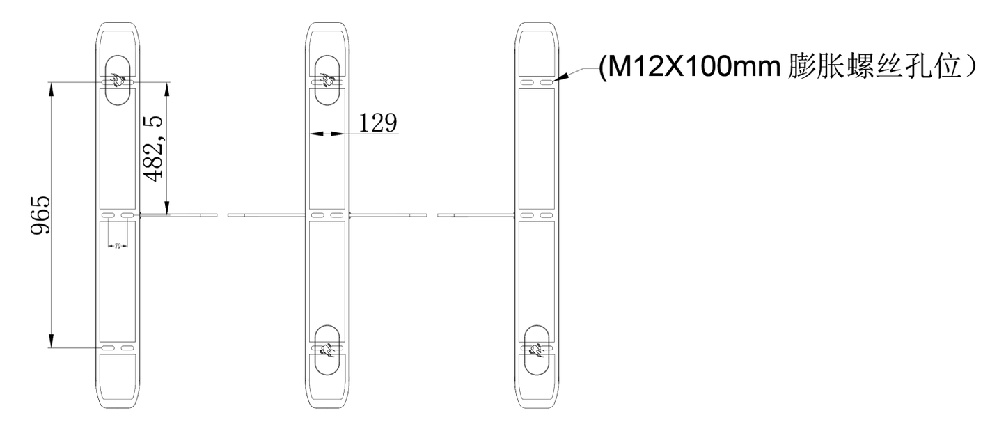 بوابة مرور الأفراد الإلكترونية الذكية سوينج (Speed Gate) موديل TA-317