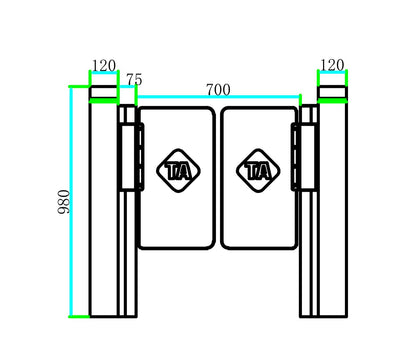 TA-310 (Swing) Pass Gate