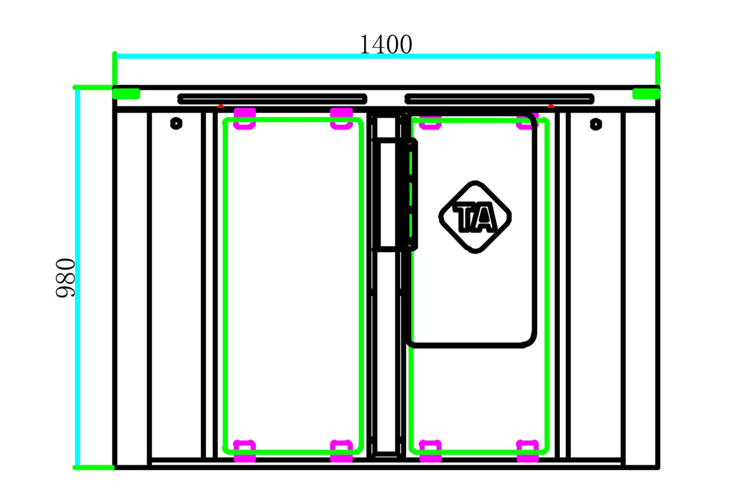 TA-310 (Swing) Pass Gate