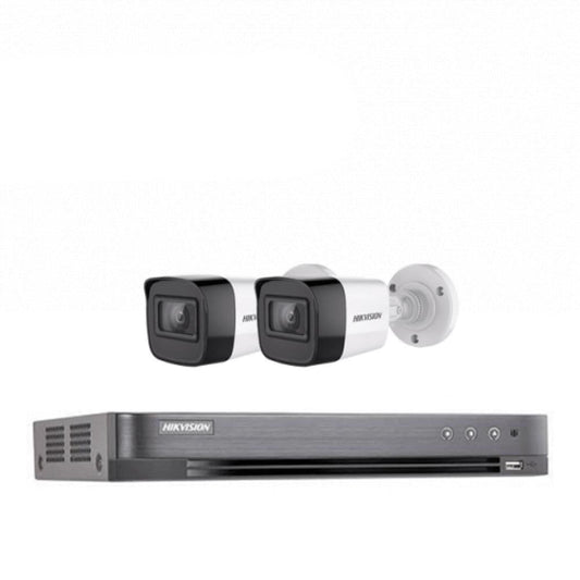 🎥 باقة كاميرات المراقبة الشبكية من Hikvision – عدد 2 كاميرا 6 ميجابكسل مع جهاز تسجيل شبكي 4 قنوات 4K - MadinahTaif Store