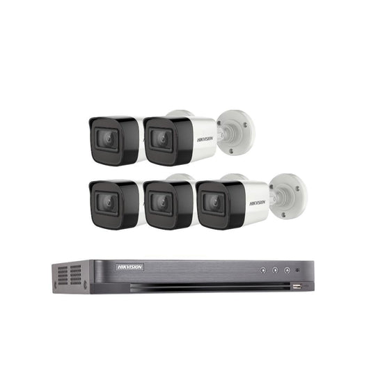 🛡️ باندل عرض عدد 5 كاميرا شبكية 6 ميجا IP مع جهاز تسجيل شبكي 8 قنوات 4K - MadinahTaif Store