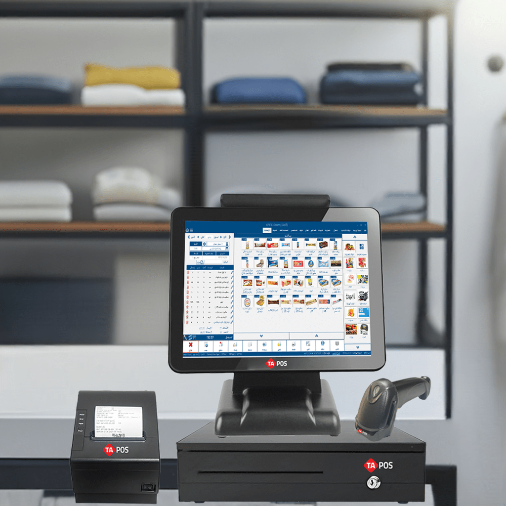 🔍 باندل جهاز كاشير متكامل مع برنامج APEX الإصدار الفضي - MadinahTaif Store