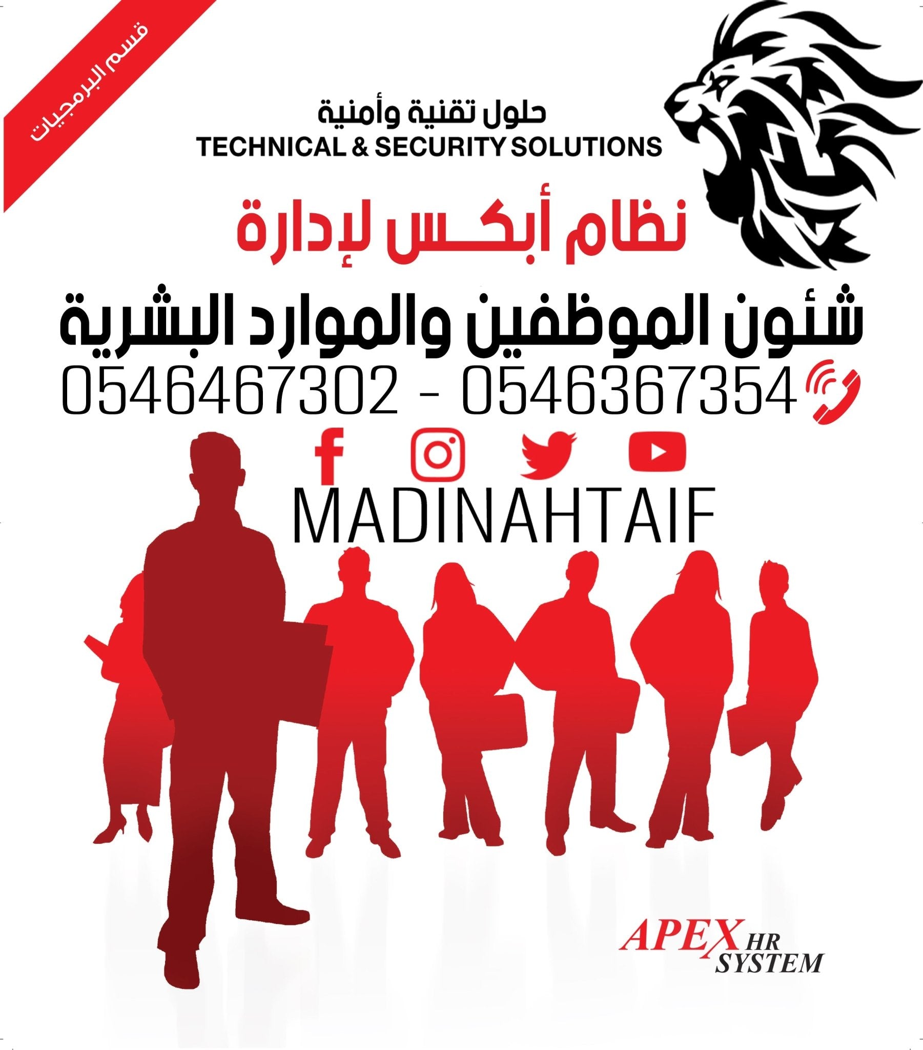 برنامج إدارة شؤون الموظفين “الفضي” Apex HR Silver – الحل الذكي لإدارة الموارد البشرية - MadinahTaif Store
