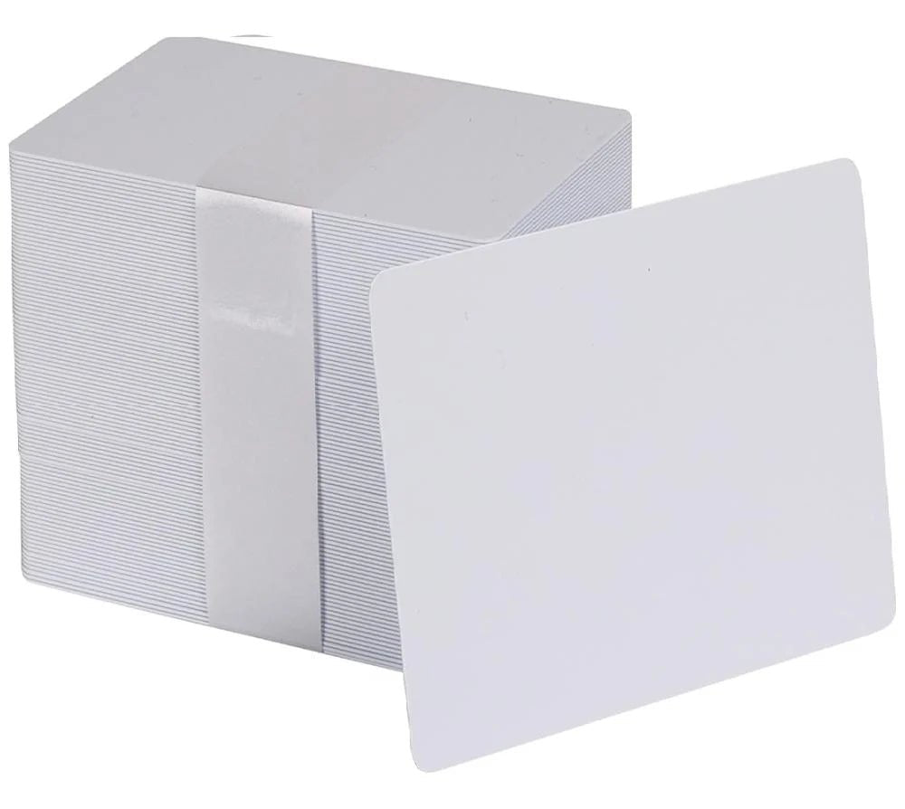 بطاقات بلاستيك PVC قابلة للطباعة 200 بطاقة مناسبة لطابعات الكروت - MadinahTaif Store