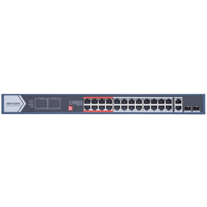 DS-3E0326P-E Hikvision 24-Port 100 Mbps Unmanaged PoE Switch High power 230W . موزع شبكة 24 منفذ - MadinaTaif