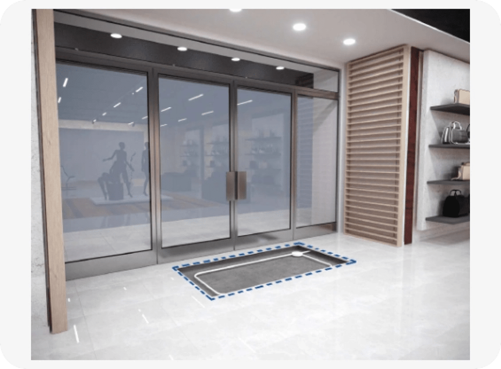 جهاز امني لكشف سرقة ملابس ارضي مخفي Floor Max Sensormatic - MadinahTaif Store