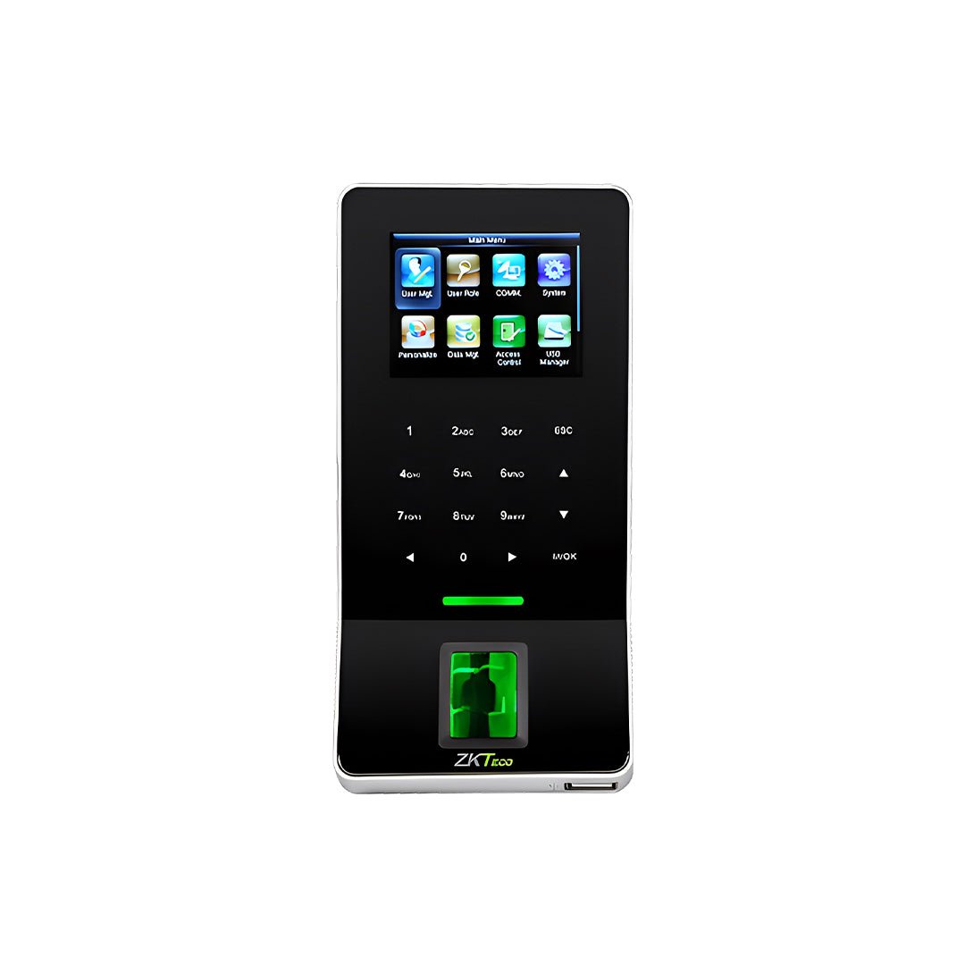 👆 جهاز بصمة الإصبع ZKTeco F22 – حضور وانصراف مع تحكم ذكي في الأبواب - MadinahTaif Store