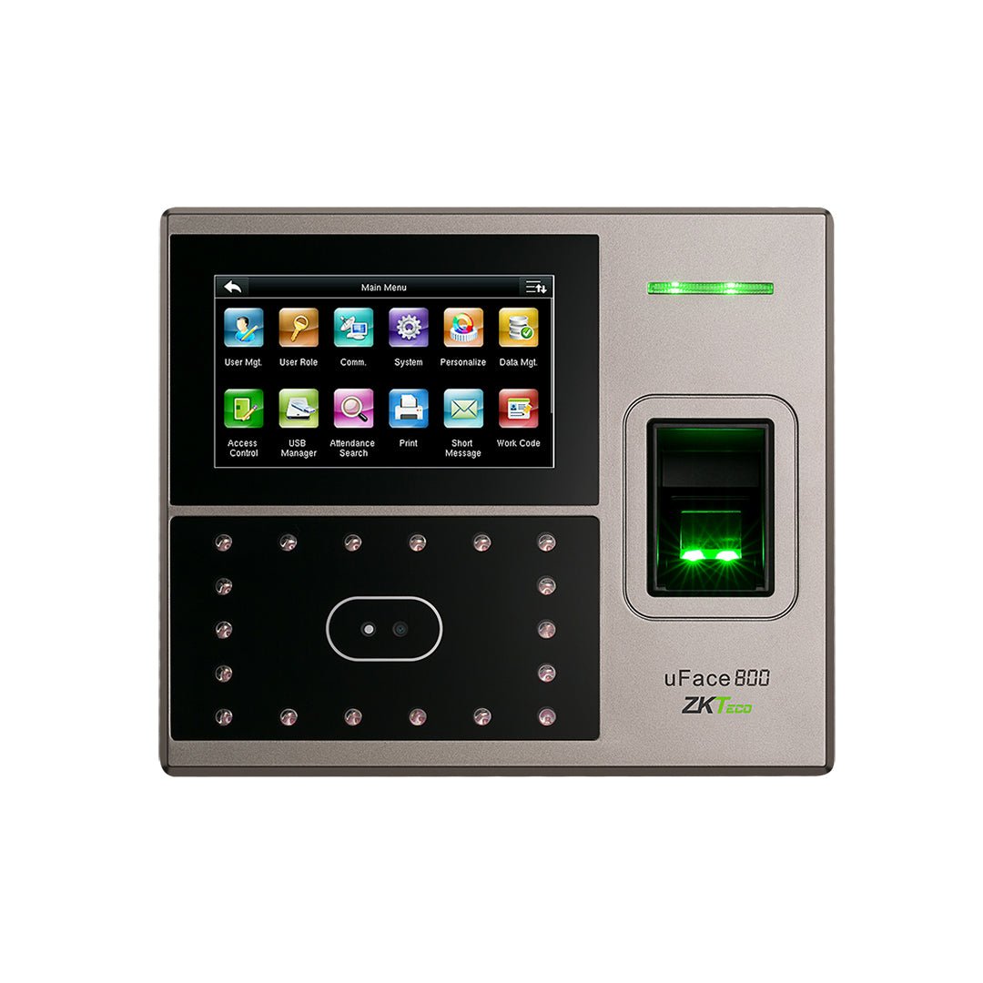 🕒 جهاز بصمة الحضور والانصراف ZKTeco uFace800 – الحل الذكي لإدارة الموظفين - MadinahTaif Store