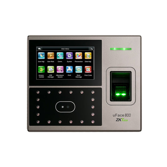 🕒 جهاز بصمة الحضور والانصراف ZKTeco uFace800 – الحل الذكي لإدارة الموظفين - MadinahTaif Store