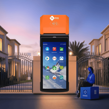 جهاز كاشير محمول TA - 40 | إصدار فواتير سريع وسهل بنظام Android 13 - MadinahTaif Store