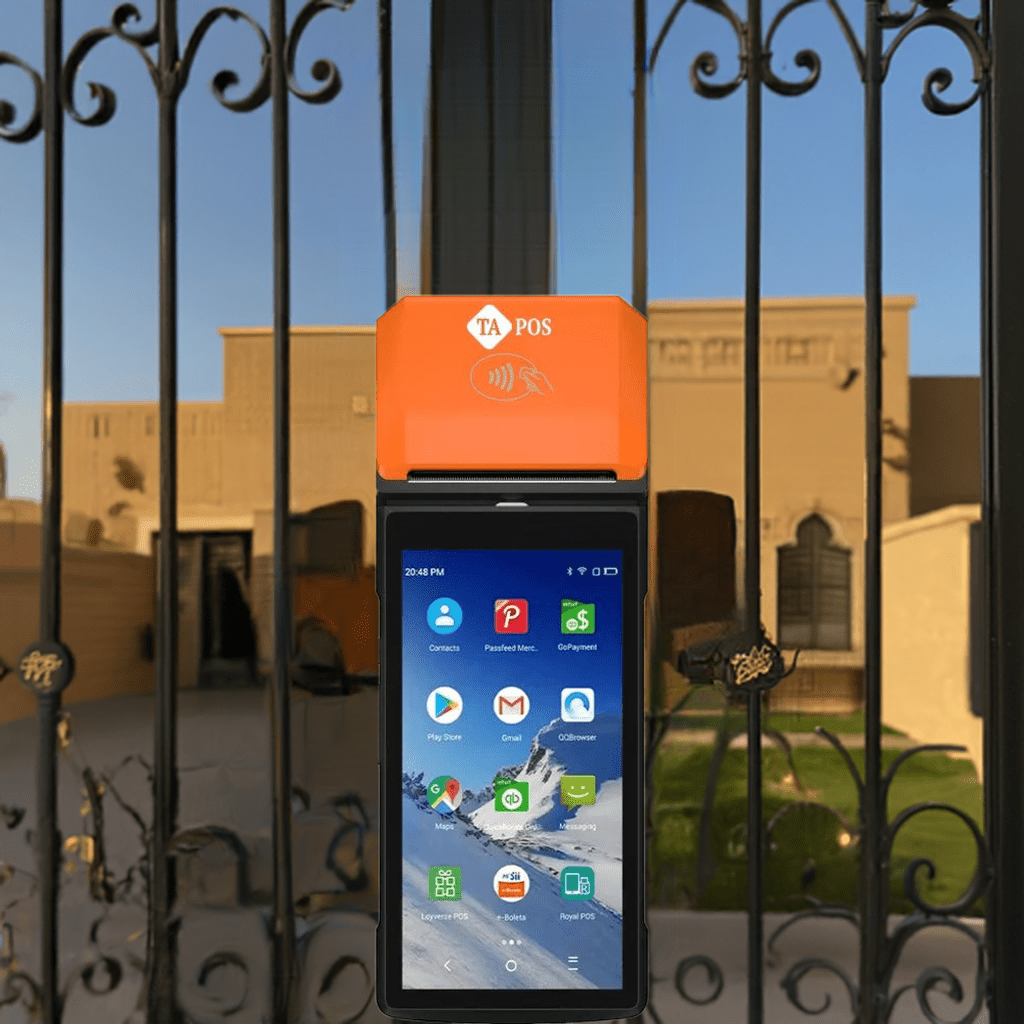 جهاز كاشير محمول TA - 40 | إصدار فواتير سريع وسهل بنظام Android 13 - MadinahTaif Store