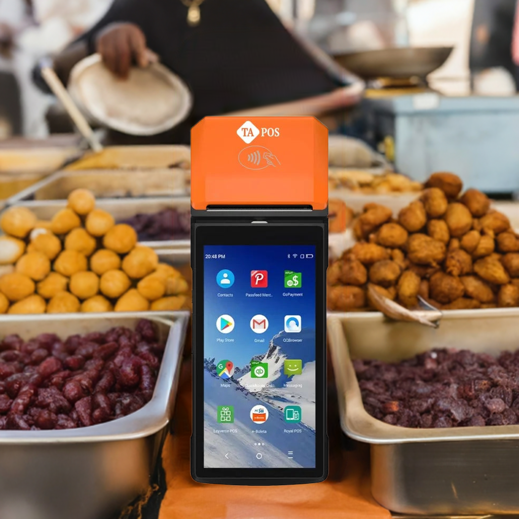 جهاز كاشير محمول TA - 40 | إصدار فواتير سريع وسهل بنظام Android 13 - MadinahTaif Store