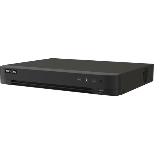 جهاز تسجيل DVR هيك فيجن 16 قناة مع التعرف على الوجه بمنفذي هارد DS-7216HQHI-S1/XT - MadinaTaif