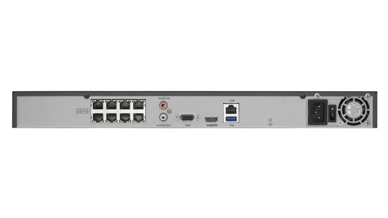 جهاز تسجيل شبكي NVR بعدد 8 قنوات مع 8 منافذ PoE يدعم حتى 6 ميجابكسل هيك فيجن DS-7608NI-E2/8P - MadinaTaif