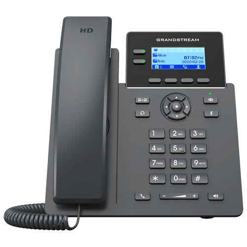 هاتف IP مكتبي بخطين مع منافذ جيجابت وPoE جراند ستريم GRP2602G - MadinaTaif