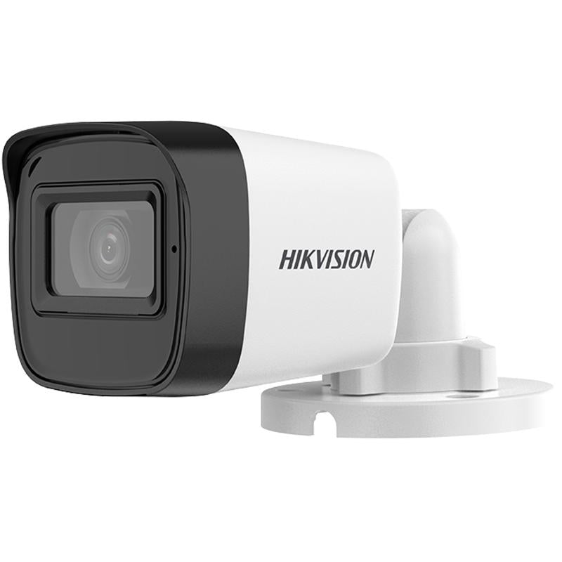 كاميرا مراقبة Turbo HD بدقة 2MP (1080p) Bullet مع ميكروفون هيك فيجن DS-2CE16D0T-ITFS - MadinaTaif