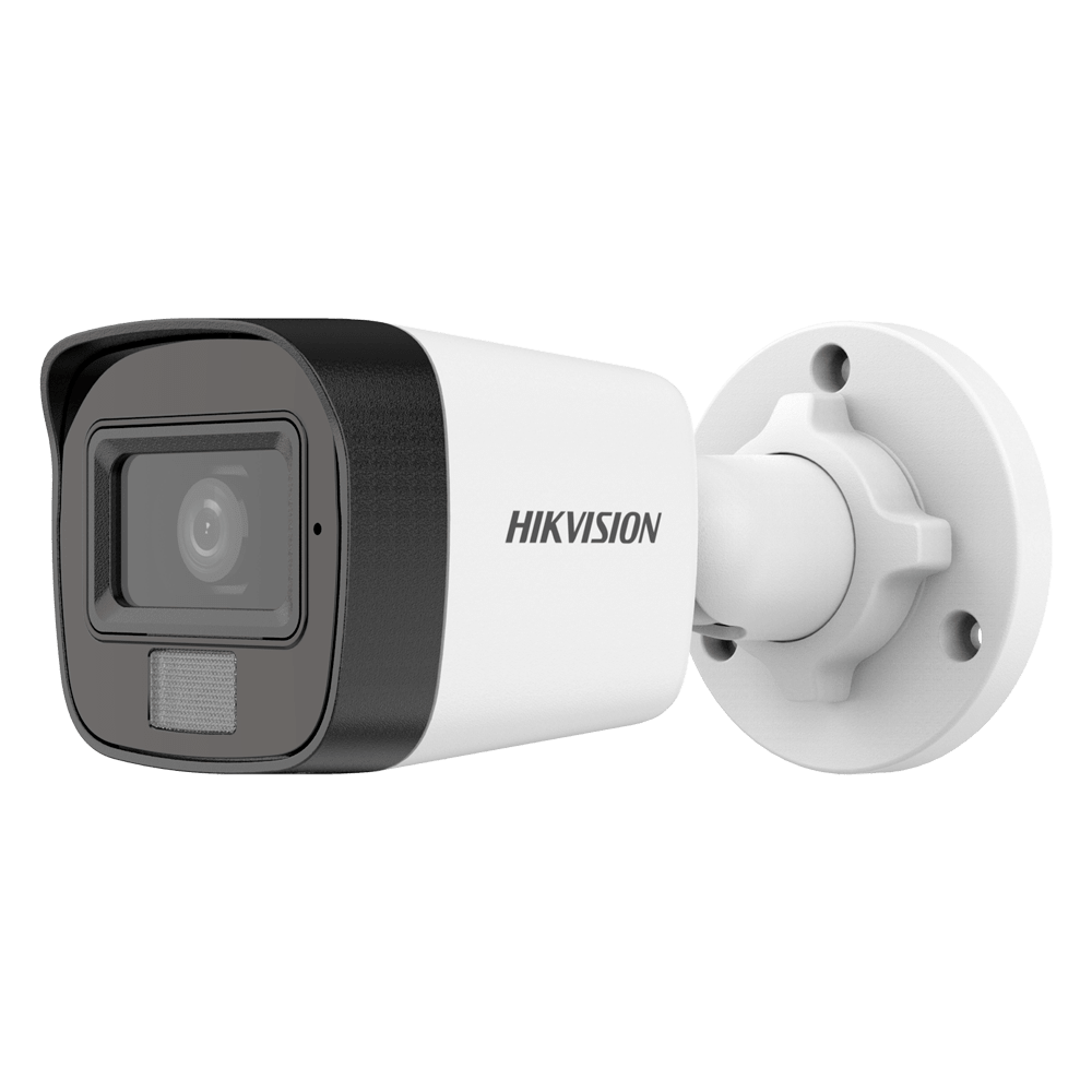 كاميرا مراقبة Turbo HD بدقة 3K (5MP) Bullet بإضاءة مزدوجة مع ميكروفون هيك فيجن DS-2CE16K0T-LFS - MadinaTaif