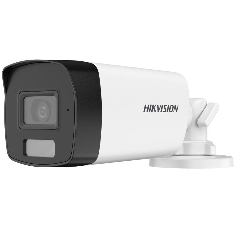 كاميرا مراقبة Turbo HD بدقة 3K (5MP) Bullet بإضاءة مزدوجة مع ميكروفون هيك فيجن DS-2CE17K0T-LFS - MadinaTaif