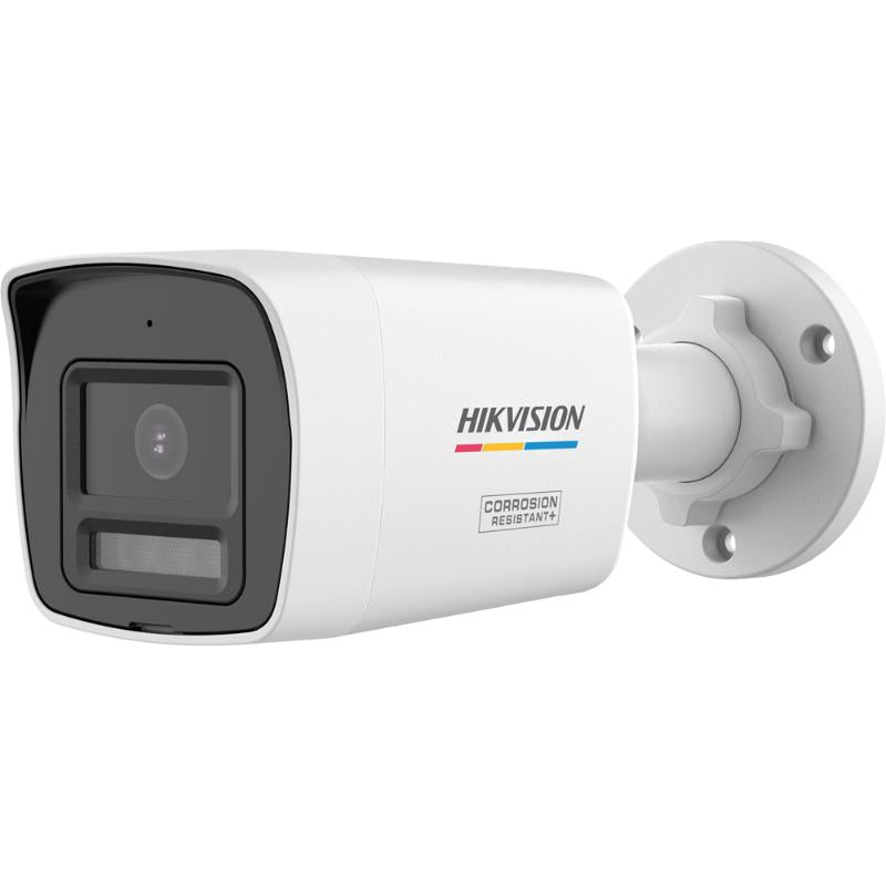 كاميرا مراقبة Turbo HD بدقة 3K (5MP) Bullet ملونة ColorVu مع ميكروفون هيك فيجن DS-2CE10KF3T-LSYE - MadinaTaif