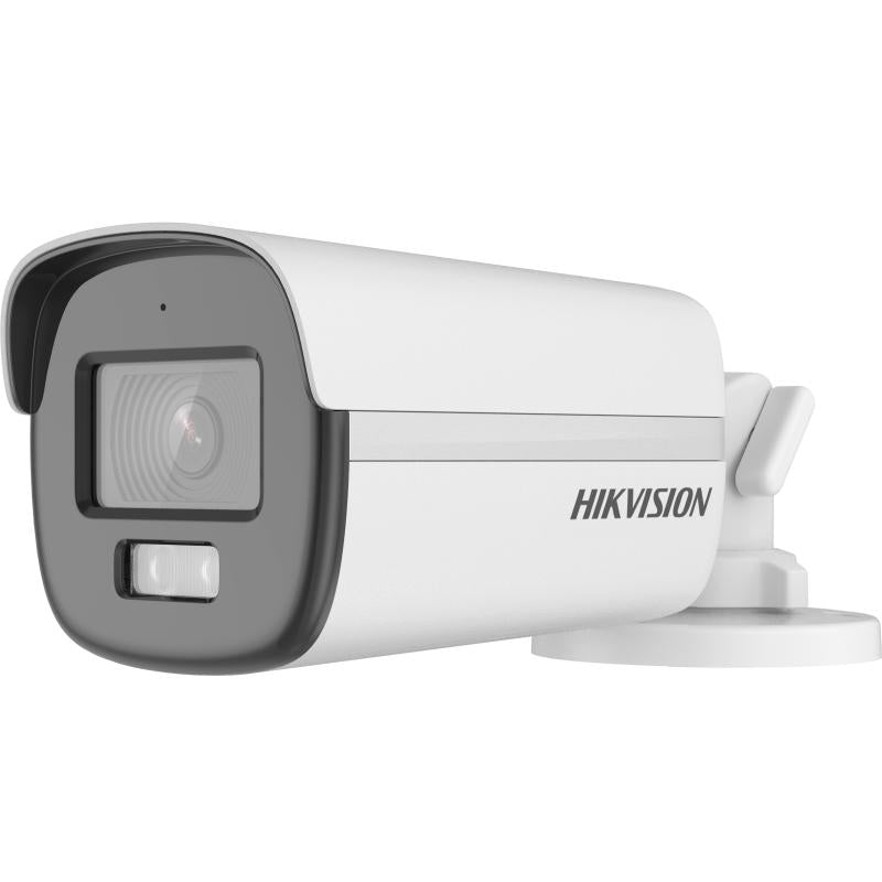 كاميرا مراقبة Turbo HD بدقة 3K (5MP) Bullet ملونة ColorVu مع ميكروفون هيك فيجن DS-2CE12KF0T-LFS - MadinaTaif