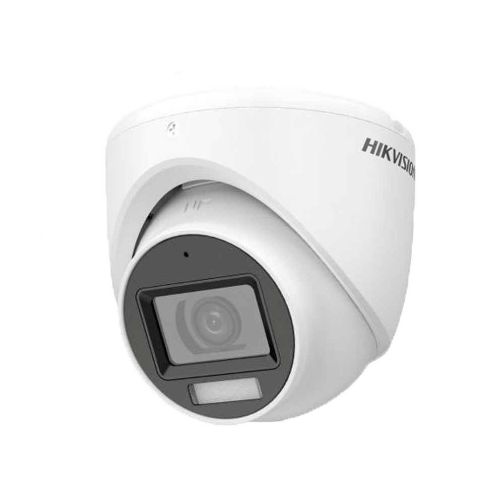 كاميرا مراقبة Turbo HD بدقة 3K (5MP) Turret بإضاءة مزدوجة مع ميكروفون هيك فيجن DS-2CE76K0T-LMFS - MadinaTaif