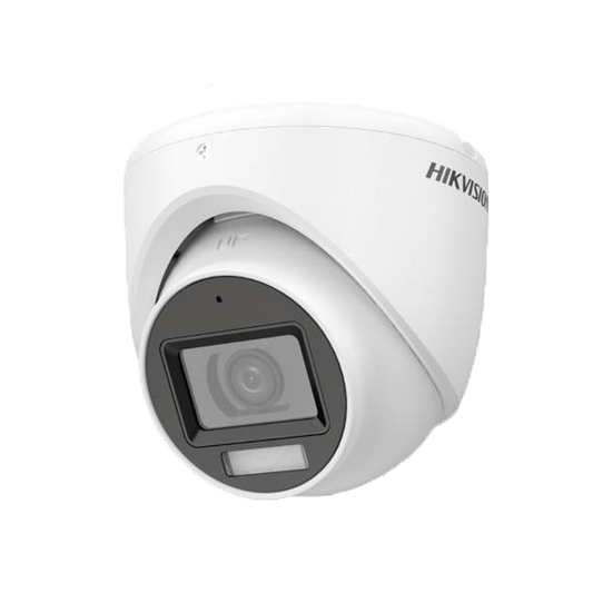 كاميرا مراقبة Turbo HD بدقة 3K (5MP) Turret بإضاءة مزدوجة مع ميكروفون هيك فيجن DS-2CE76K0T-LMFS - MadinaTaif