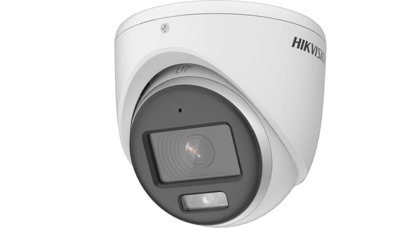 كاميرا مراقبة Turbo HD بدقة 3K (5MP) Turret ملونة ColorVu مع ميكروفون هيك فيجن DS-2CE70KF0T-MFS - MadinaTaif