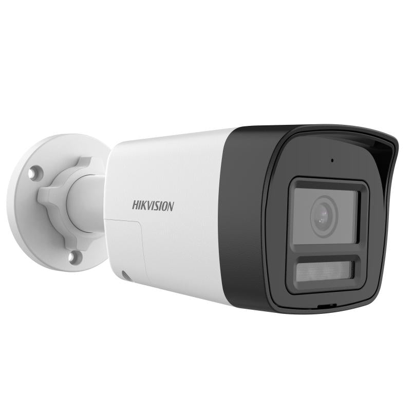 كاميرا مراقبة Turbo HD بدقة 8MP (4K) Bullet بإضاءة هجينة ذكية مع صوت ثنائي الاتجاه هيك فيجن DS-2CE16U0T-LPTS - MadinaTaif