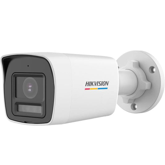 كاميرا مراقبة Turbo HD بدقة 8MP (4K) Bullet ملونة ColorVu مع ميكروفون هيك فيجن DS-2CE10UF3T-LS - MadinaTaif
