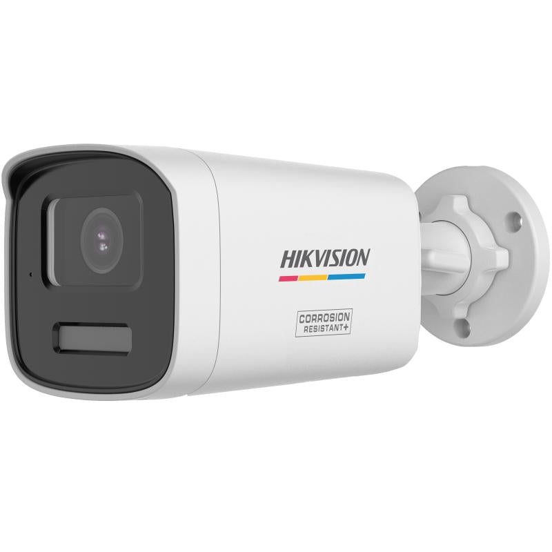 كاميرا مراقبة Turbo HD بدقة 8MP (4K) Bullet ملونة ColorVu مع ميكروفون هيك فيجن DS-2CE12UF3T-LSYE - MadinaTaif