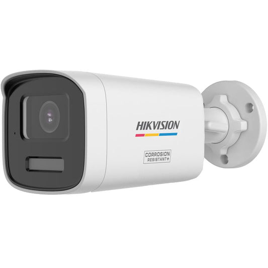 كاميرا مراقبة Turbo HD بدقة 8MP (4K) Bullet ملونة ColorVu مع ميكروفون هيك فيجن DS-2CE12UF3T-LSYE - MadinaTaif