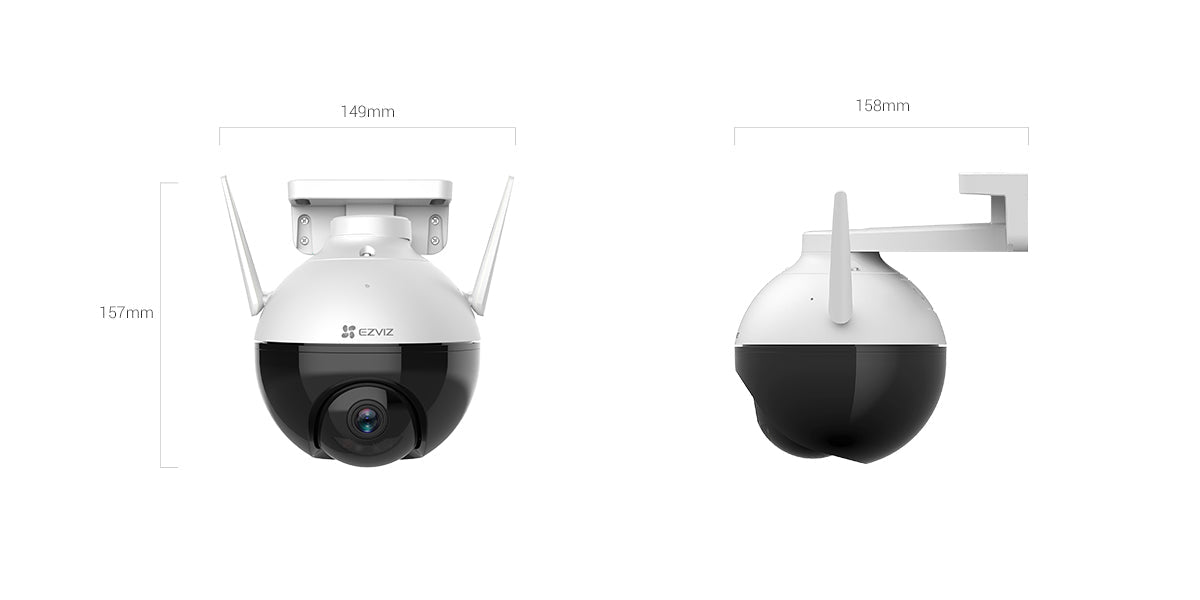 كاميرا واي فاي خارجية متحركة Pan/Tilt بدقة 1080p ايزفيز CS-C8C (2MP) - MadinaTaif