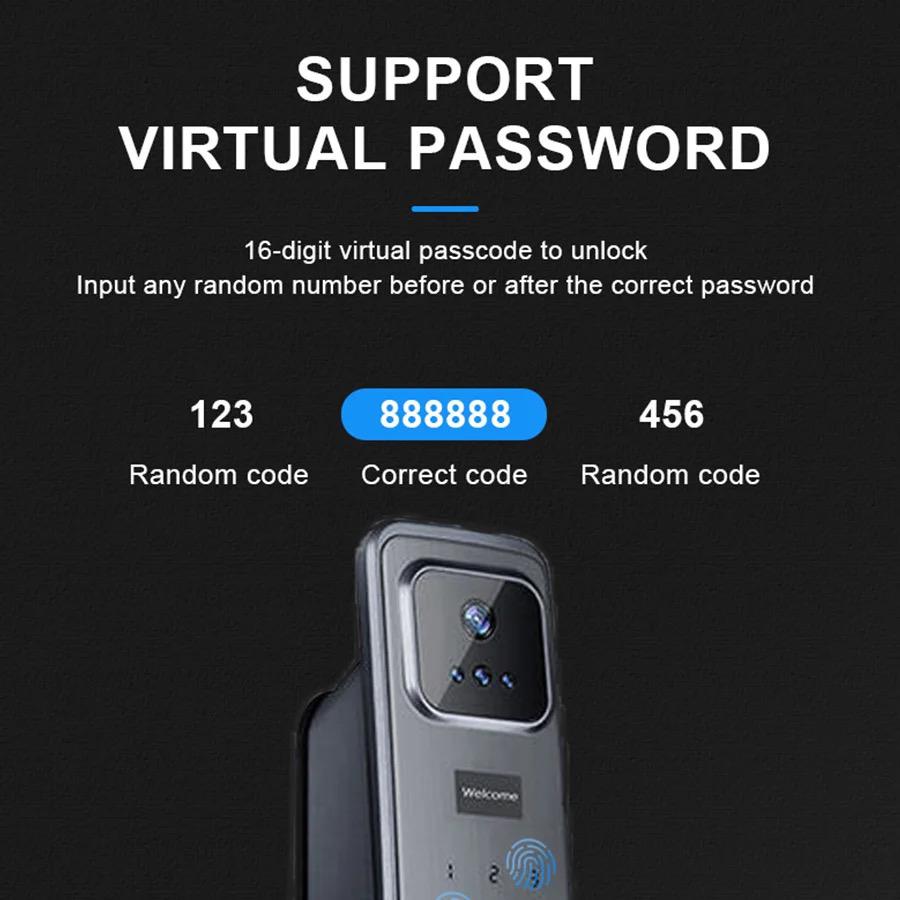 قفل الباب الذكي TA - L600 بتقنية التعرف على الوجه : أمان وراحة لا مثيل لهما لمنزلك وعقاراتك الفاخرة! - MadinahTaif Store