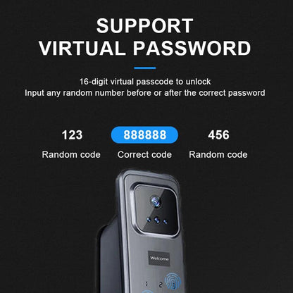 قفل الباب الذكي TA - L600 بتقنية التعرف على الوجه : أمان وراحة لا مثيل لهما لمنزلك وعقاراتك الفاخرة! - MadinahTaif Store