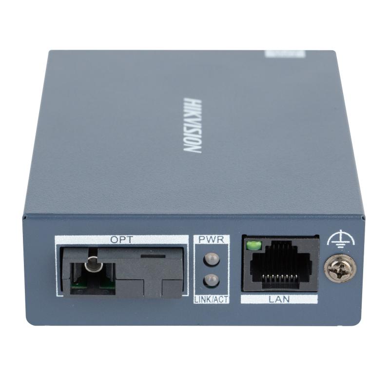 محول وسائط ألياف ضوئية هيك فيجن مستقبل Gigabit لمسافة 20 كم DS-3D501R-A - MadinaTaif